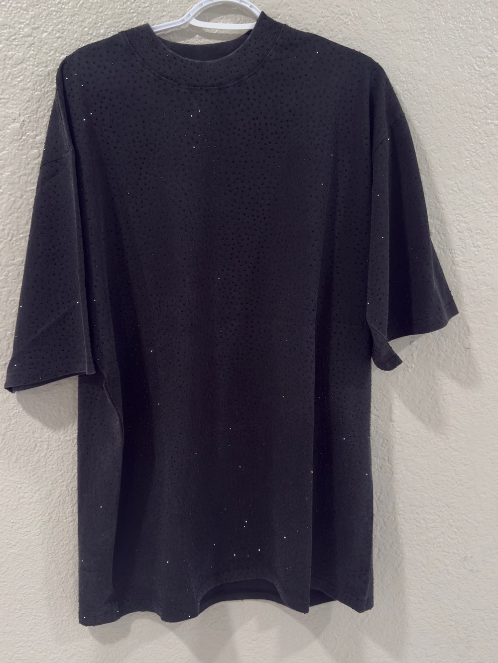 Balenziaga BalBlack Men's Short-Sleeve Crewneck Shirt size L oversized lIKE XL